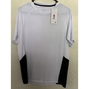 Liberty Pro Men's Short Sleeve Crew Neck Sports T-Shirt EG7 White Small NWT